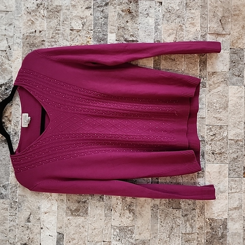 Classic Elements Acrylic Solid Sweaters For Women… - image 1